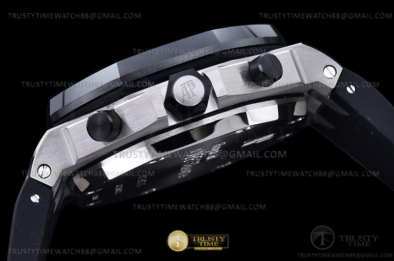 SmoothTexture AP ROO Chronograph CER SS RU Grey Num APF 7750 Mod 2