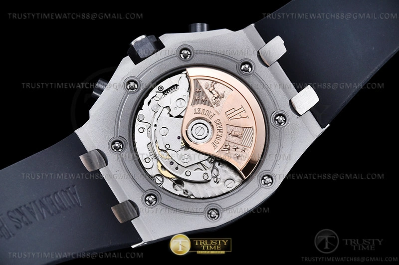 SmoothTexture AP ROO Chronograph CER SS RU Grey Num APF 7750 Mod 2