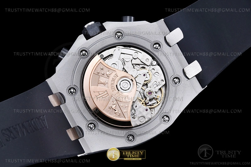 SmoothTexture AP ROO Chronograph CER SS RU Grey Num APF 7750 Mod 2