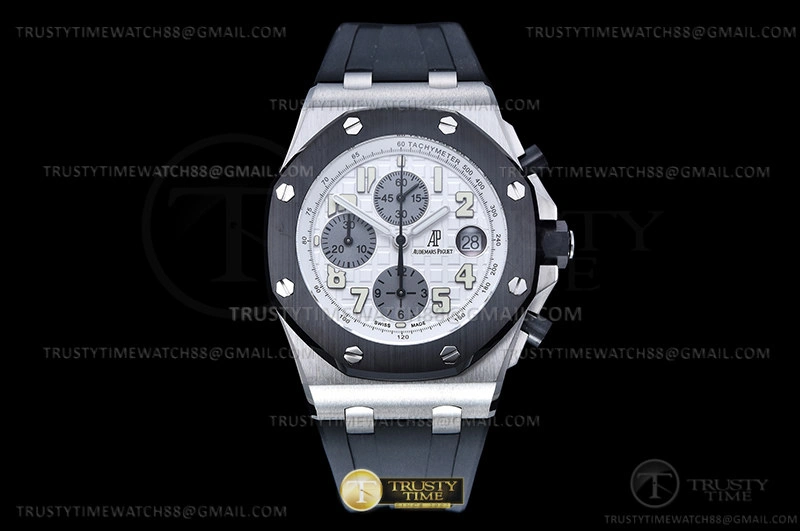 AP ROO Chronograph CER SS RU Wht Num APF 7750 Mod EasyMatch 3