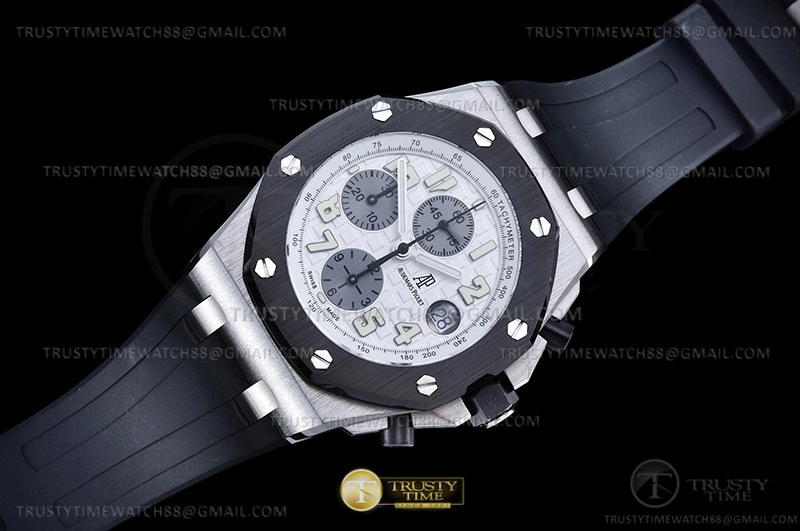 AP ROO Chronograph CER SS RU Wht Num APF 7750 Mod EasyMatch 3