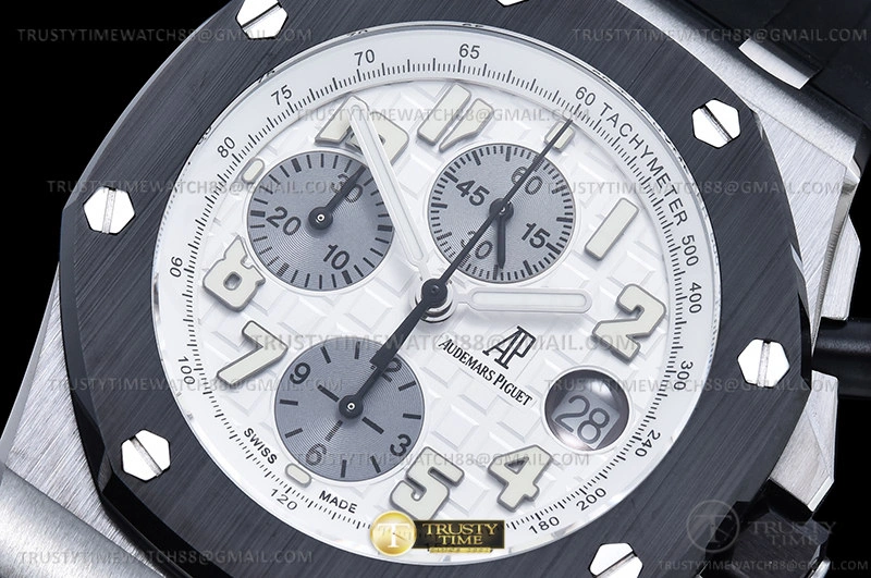 AP ROO Chronograph CER SS RU Wht Num APF 7750 Mod EasyMatch 3