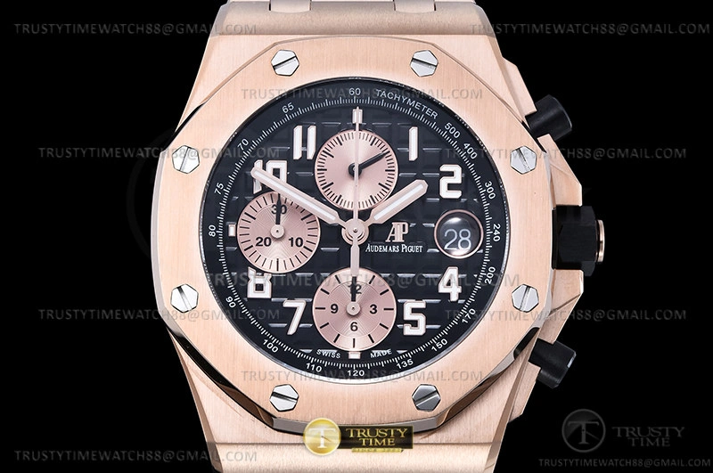 Bold AP ROO Chronograph RG RG Black Num APF A3126 Mod 1
