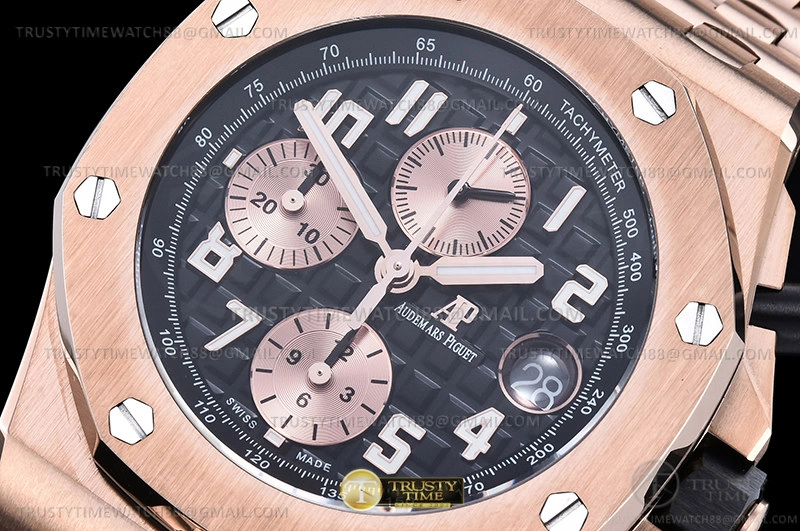 Bold AP ROO Chronograph RG RG Black Num APF A3126 Mod 1
