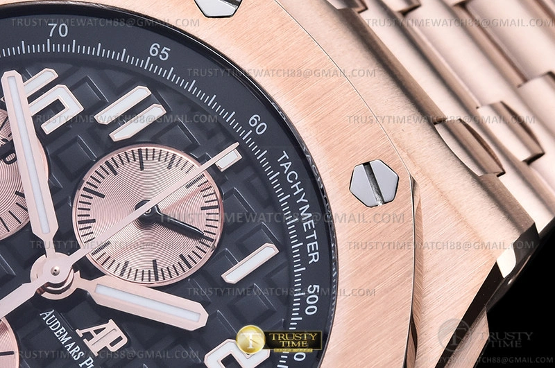 Bold AP ROO Chronograph RG RG Black Num APF A3126 Mod 1