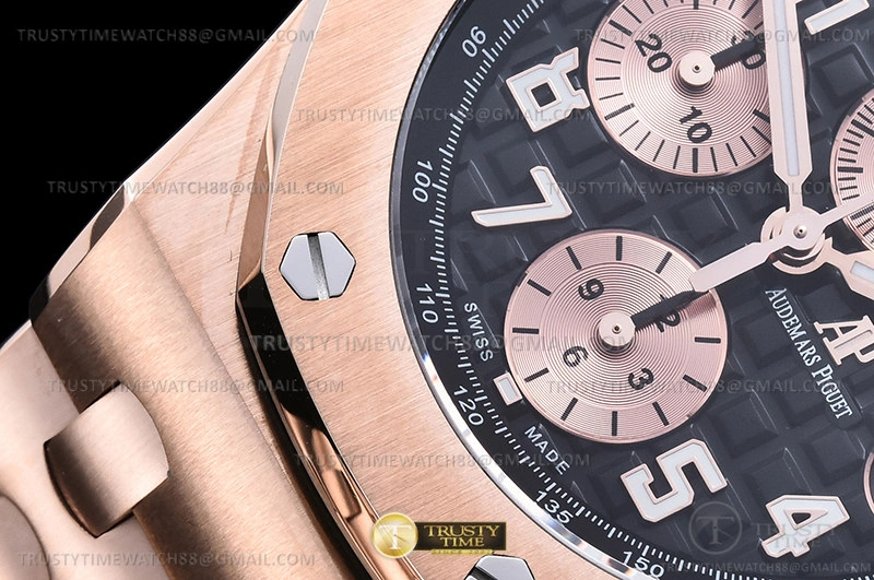 Bold AP ROO Chronograph RG RG Black Num APF A3126 Mod 1