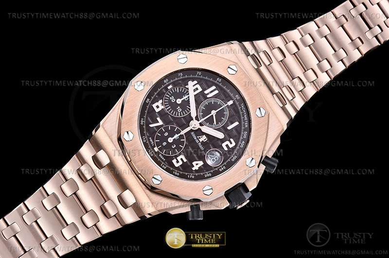 AP ROO Chronograph RG RG Brown Num APF A3126 Mod Upgraded 12