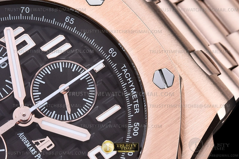 AP ROO Chronograph RG RG Brown Num APF A3126 Mod Upgraded 12