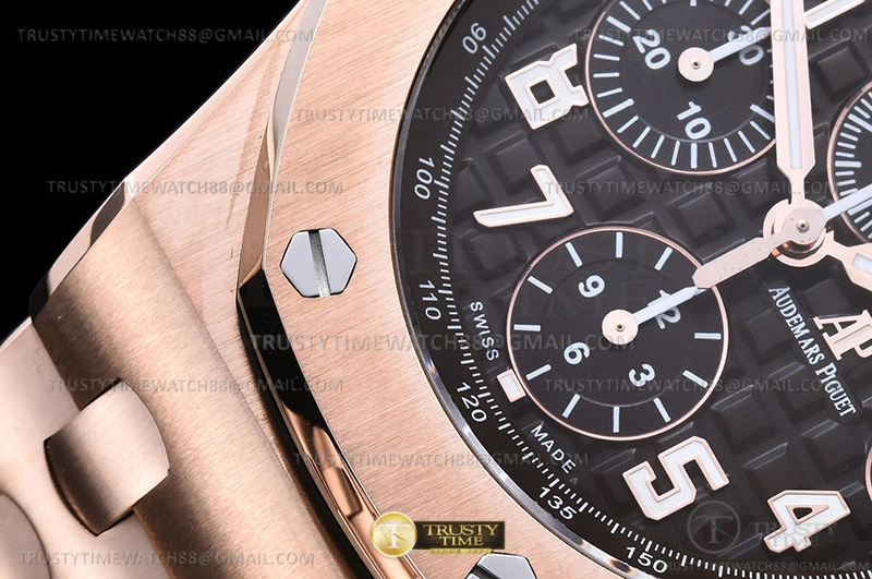 AP ROO Chronograph RG RG Brown Num APF A3126 Mod Upgraded 12