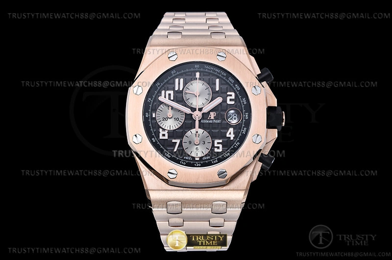 AP ROO Chronograph RG RG Grey Num APF A3126 Mod FastDry 18