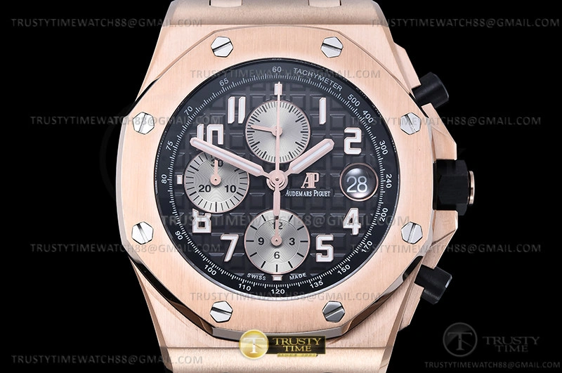 AP ROO Chronograph RG RG Grey Num APF A3126 Mod FastDry 18