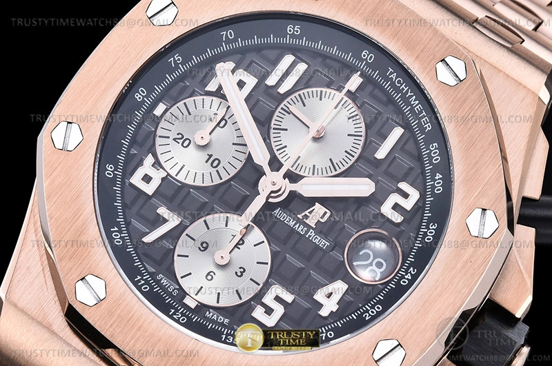 AP ROO Chronograph RG RG Grey Num APF A3126 Mod FastDry 18