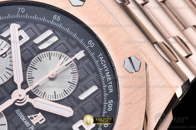 AP ROO Chronograph RG RG Grey Num APF A3126 Mod FastDry 18