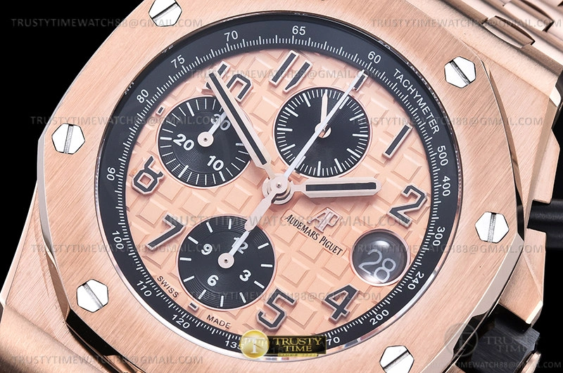 AP ROO Chronograph RG RG RG Num APF A3126 Mod Stylish 8
