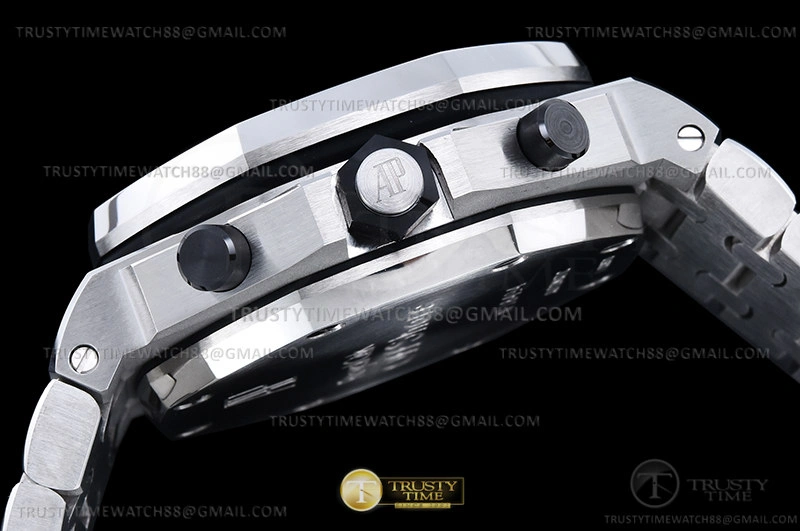 OdorResistant AP ROO Chronograph SS SS Wht Silv Num APF 7750 Mod 9