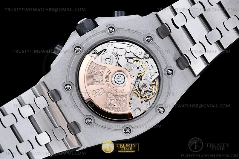 OdorResistant AP ROO Chronograph SS SS Wht Silv Num APF 7750 Mod 9