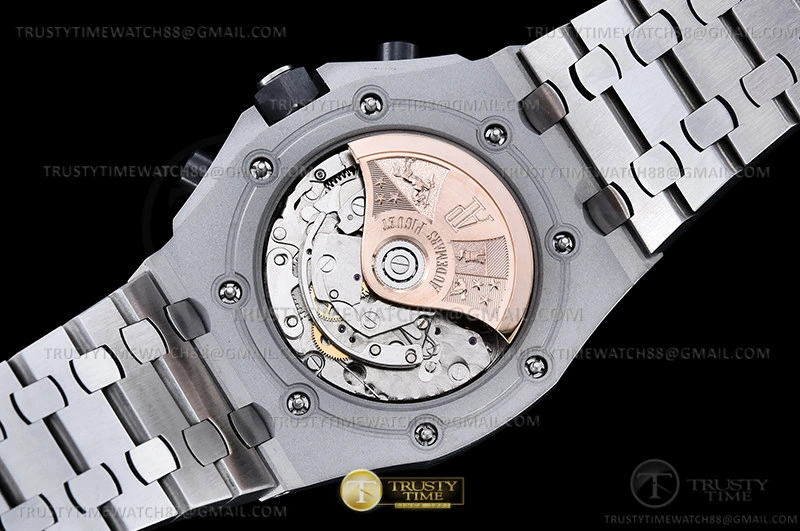 OdorResistant AP ROO Chronograph SS SS Wht Silv Num APF 7750 Mod 9