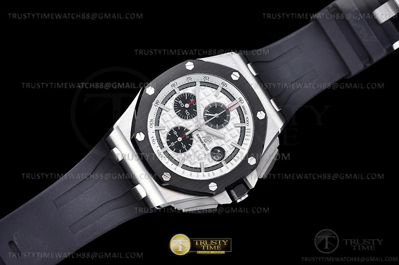 Unisex AP0744A – AP ROO Chronograph SS RU White Blk RSF A3126 Mod 88