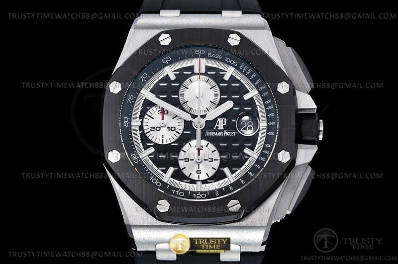 AP0744B – AP ROO Chronograph SS RU Blk Wht RSF A3126 Mod AllSeason 89