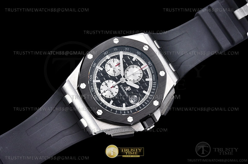 AP0744B – AP ROO Chronograph SS RU Blk Wht RSF A3126 Mod AllSeason 89