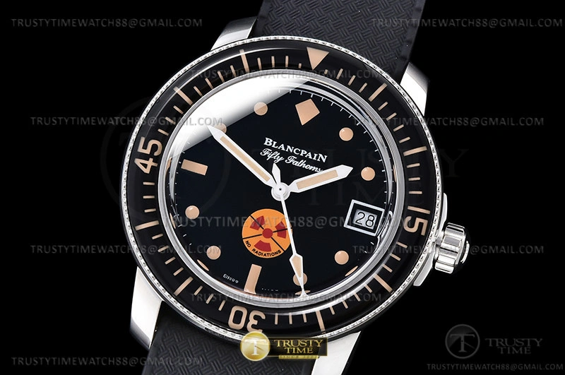 Compact Fifty Fathoms Date SS RU Black GSF A 120