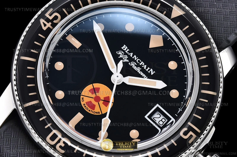 Compact Fifty Fathoms Date SS RU Black GSF A 120