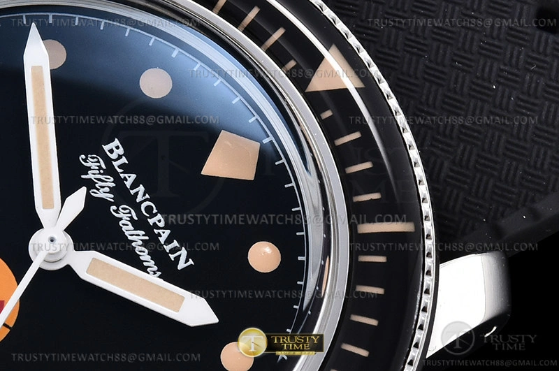 Compact Fifty Fathoms Date SS RU Black GSF A 120
