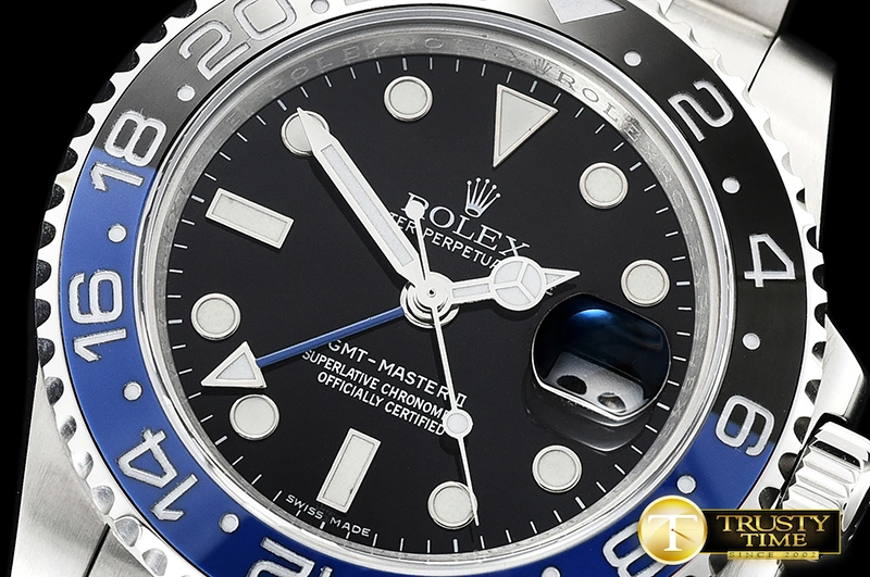 Bright GMT Master II 116710BLNR SS SS Black KSF 627