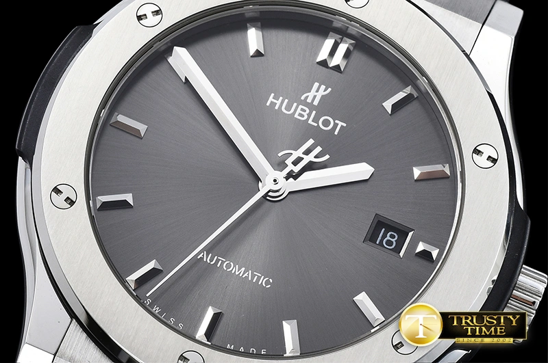TimelessDesign HUB0357A –  Fusion Bang 42mm SS TI LE RU Grey A2892 Mod 156