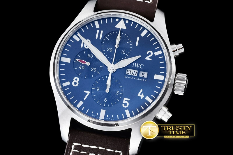 WrinkleFree IWC0320 – 3777 Pilot Chrono SS LE Blue “Le Petit” V2 ZF A 210