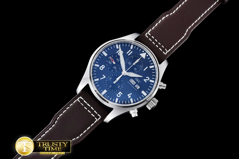 WrinkleFree IWC0320 – 3777 Pilot Chrono SS LE Blue “Le Petit” V2 ZF A 210