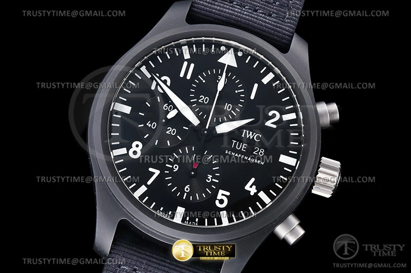 SportInspired IWC0503 – Pilot Chrono IW389101 Top Gun SS LE Black AZF A 274