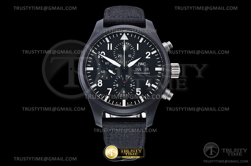 SportInspired IWC0503 – Pilot Chrono IW389101 Top Gun SS LE Black AZF A 274