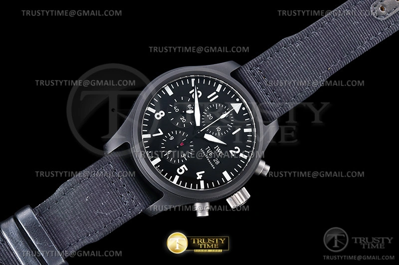 SportInspired IWC0503 – Pilot Chrono IW389101 Top Gun SS LE Black AZF A 274