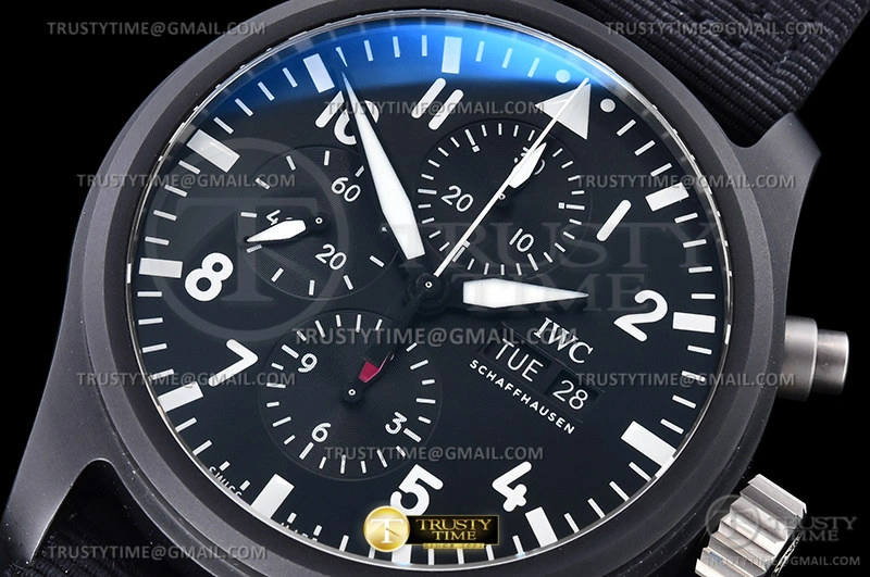 SportInspired IWC0503 – Pilot Chrono IW389101 Top Gun SS LE Black AZF A 274