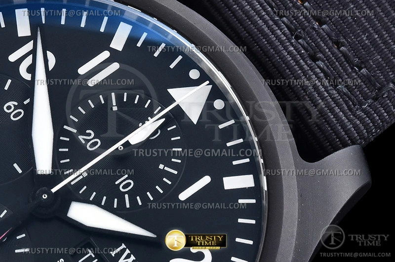 SportInspired IWC0503 – Pilot Chrono IW389101 Top Gun SS LE Black AZF A 274