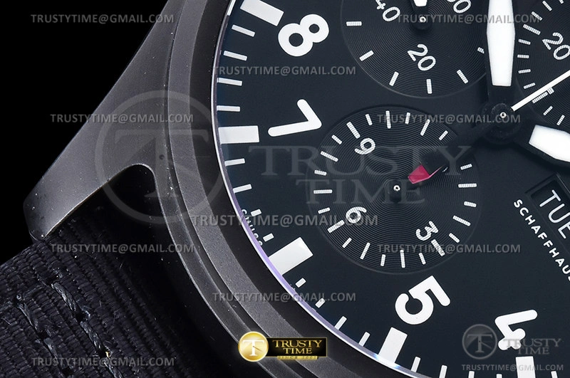 SportInspired IWC0503 – Pilot Chrono IW389101 Top Gun SS LE Black AZF A 274