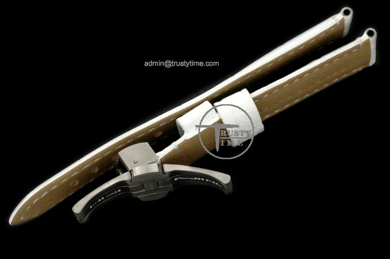 PACC005C – 22 20 Leather Strap (White) with Deployant for Pam HighPerformance 408