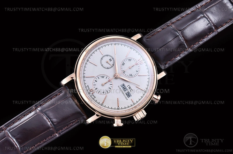 Durable Portofino Chrono IW3910 RG LE Wht RG Stk TWF A 282