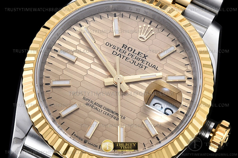 RDJ0450A – DJ 36mm Jub Flt 904L YG SS P-Gold Stk VSF VS Comfortable 764
