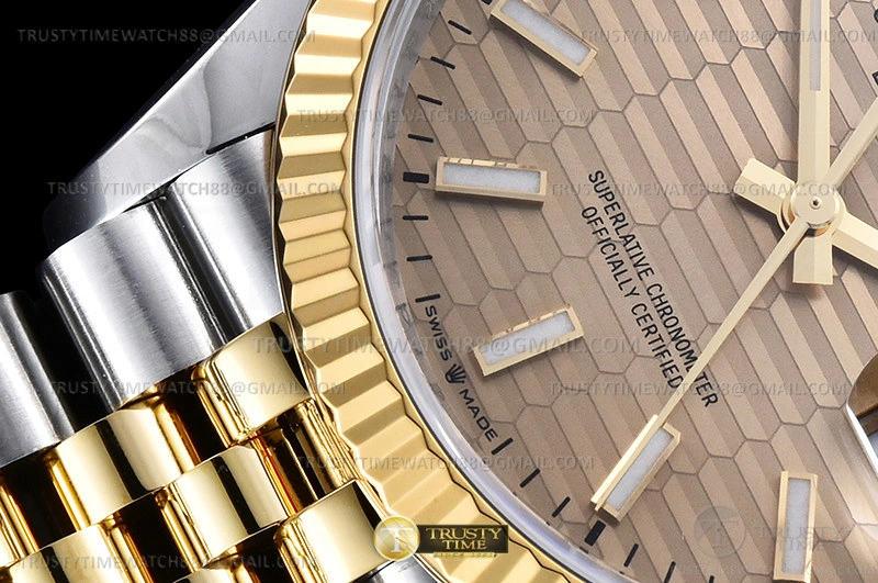 RDJ0450A – DJ 36mm Jub Flt 904L YG SS P-Gold Stk VSF VS Comfortable 764