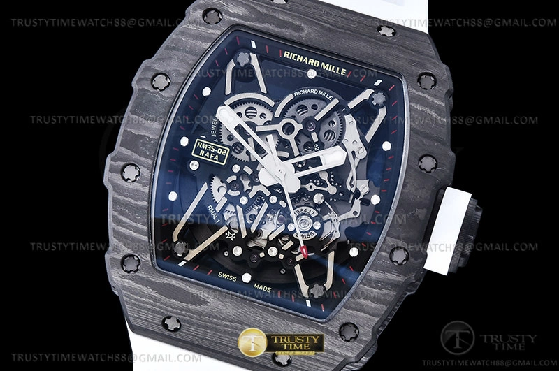 RM35-02 Rafael Nadal Blk Wht FC VRU ZF V5 Miyota Mod ModernLook 598
