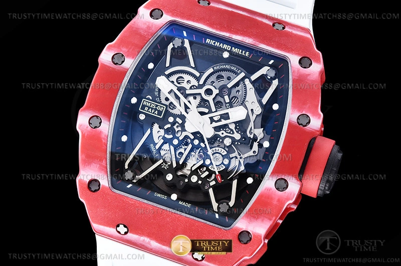 Supportive RM35-02 Rafael Nadal Red Wht FC VRU ZF V5 Miyota Mod 597