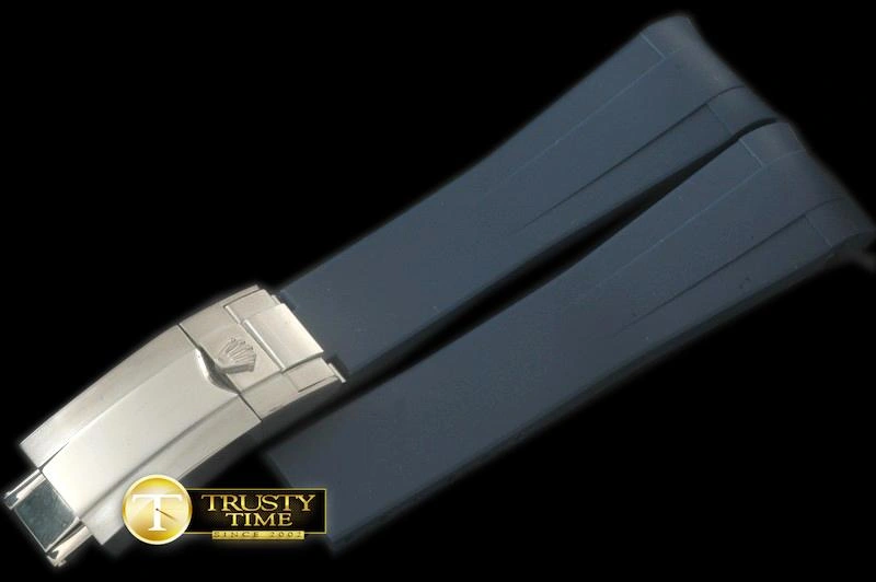 ROLACC021C – Dark Blue Rubber Strap 20 18 with Insignia Clasp Compact 837