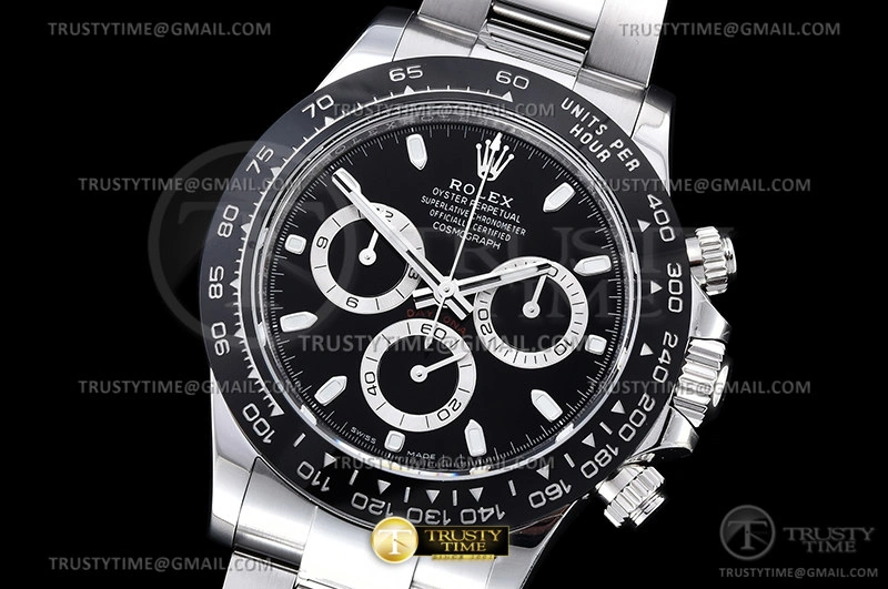 Upgraded ROLDYT0348B – Daytona 116500 CER SS Black 904L BTF Asia 947
