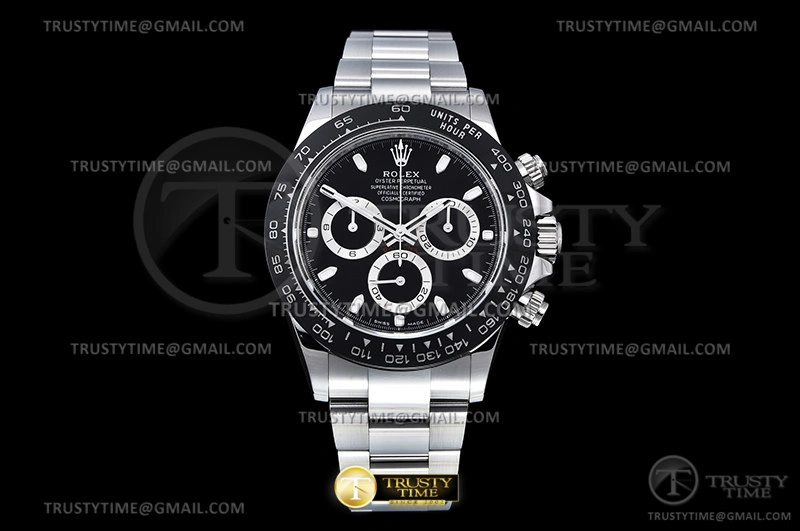 Upgraded ROLDYT0348B – Daytona 116500 CER SS Black 904L BTF Asia 947