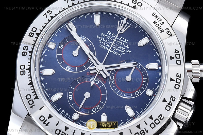 ROLDYT0441A – Daytona 116509 904L WG WG Blue Stk QF V3 SH Timeless 954