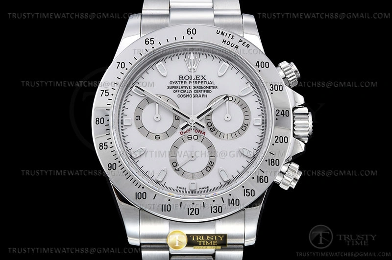 ROLDYT0441C – Daytona 116520 904L SS SS Wht Stk QF SH SmartChoice 956