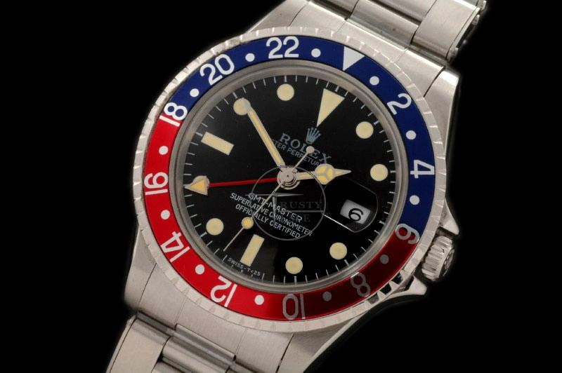 Resilient ROLGMT016A – Vintage GMT SS Blue Red Bezel Swiss Eta 2836- 969