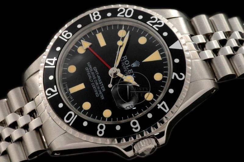 ROLGMT017C – Vintage GMT SS Black Bezel Jubilee Swiss Eta 2836- Original 980